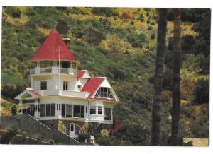 Holly Hill House Catalina Island California Continental Card  4 by 6 Size