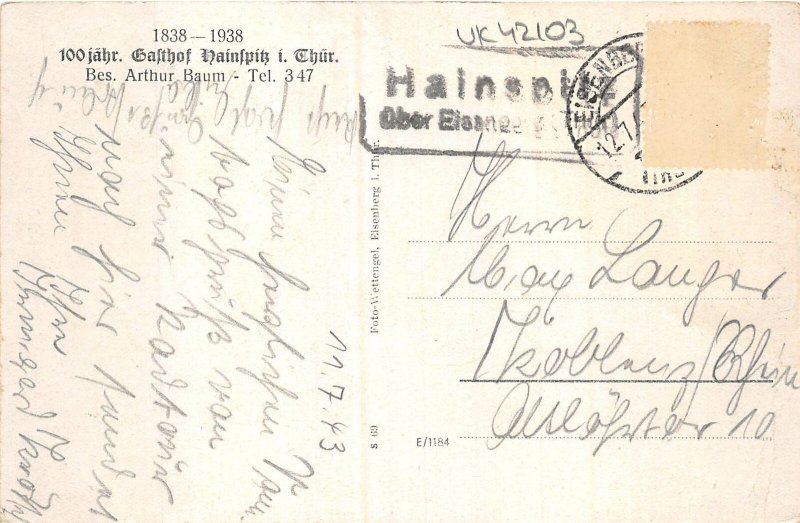 uk42103 hainspitz gasthof germany