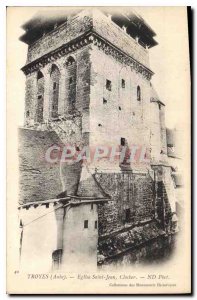 Old Postcard Troyes Aube Eglise Saint Jean