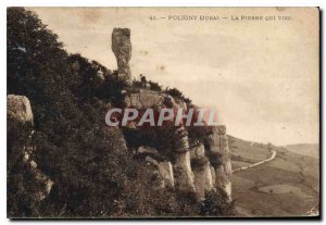 Postcard Old Poligny Jura La Pierre qui Vire