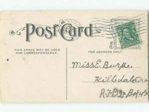 Pre-Linen Comic MAN PUSHING PRODUCE FRUIT CART AB8589