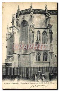 Old Postcard Chambery Chapelle de Nemours and apse of the Ste Chapelle