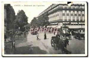 Old Postcard Paris Boulevard des Capucines