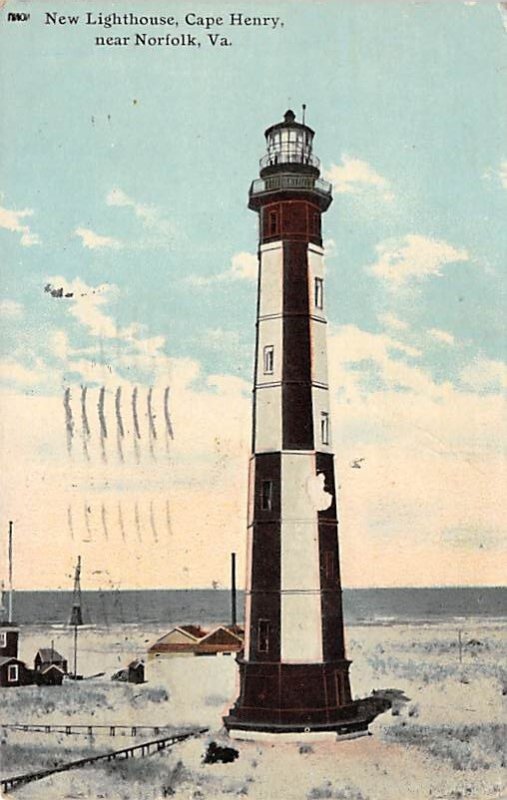 Cape Henry Lighthouse Norfolk, Virginia USA 1911