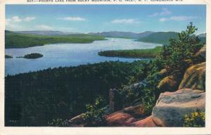 Fourth Lake from Rocky Mountain - Inlet Adirondacks NY RPO 1937 Inlet&Old Forge