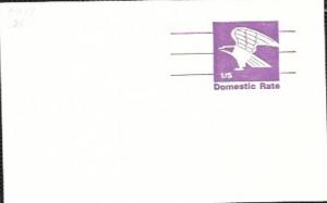 US Mint Pre-stamped Postcard UX88 Eagle - Domestic Rate