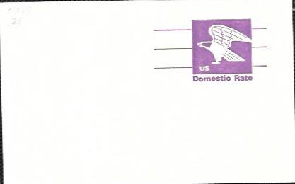 US Mint Pre-stamped Postcard UX88 Eagle - Domestic Rate