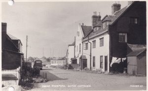 Dorset Mudeford Dutch Cottages Washing On Line Old Postcard