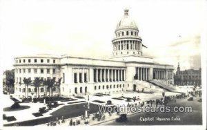 Real Photo Capitol Bldg Havana Cuba, Republica De Cuba Unused 