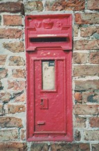 East Lutton Yorkshire Letterbox Royal Mail Post Box Postcard