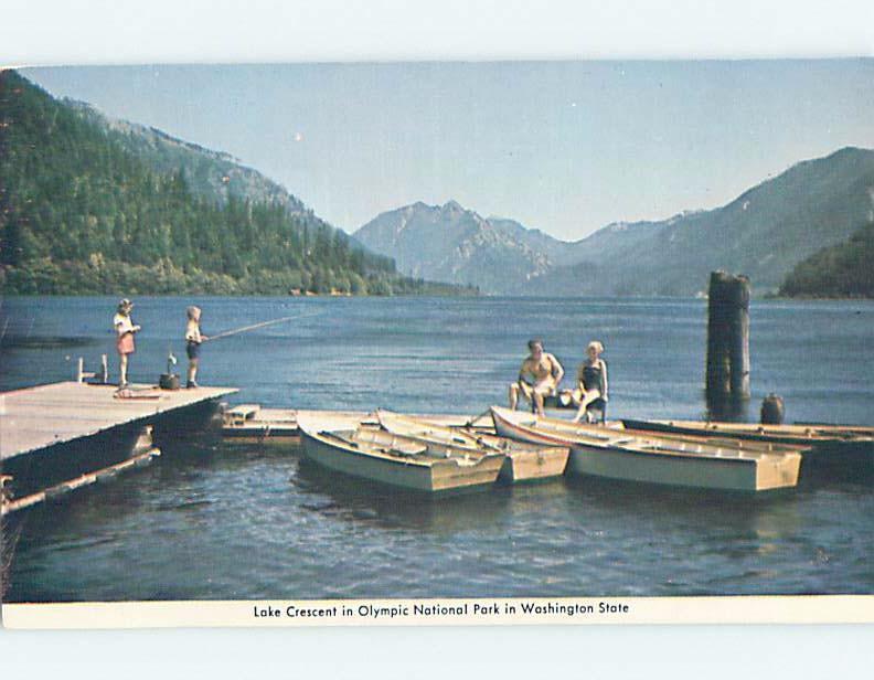 Pre-1980 WATER RECREATION AREA Olympic Park - Port Angeles & Seattle WA F3421