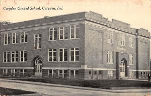 Corydon Indiana Corydon Graded School Exterior View Antique Postcard V20001 