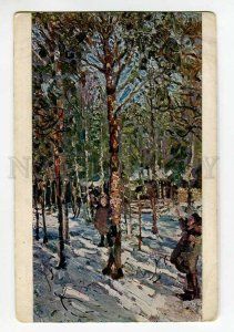 3037936 Winter FINLAND By REPIN vintage Red Cross Russian PC