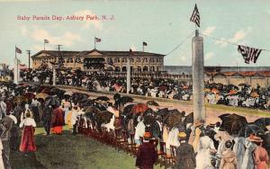 Asbury Park New Jersey Baby Parade Day Antique Postcard J72366