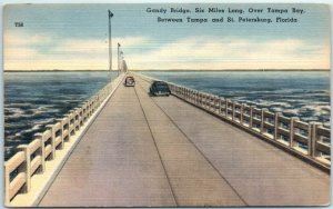 M-13681 Gandy Bridge Six Miles Long Over Tampa Bay Florida