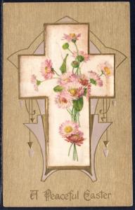 A Peaceful Easter,Cross,Flowers