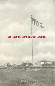 VA, Camp Lee, Virginia, US Army, Old Glory Flag, Thompson Illustragraph