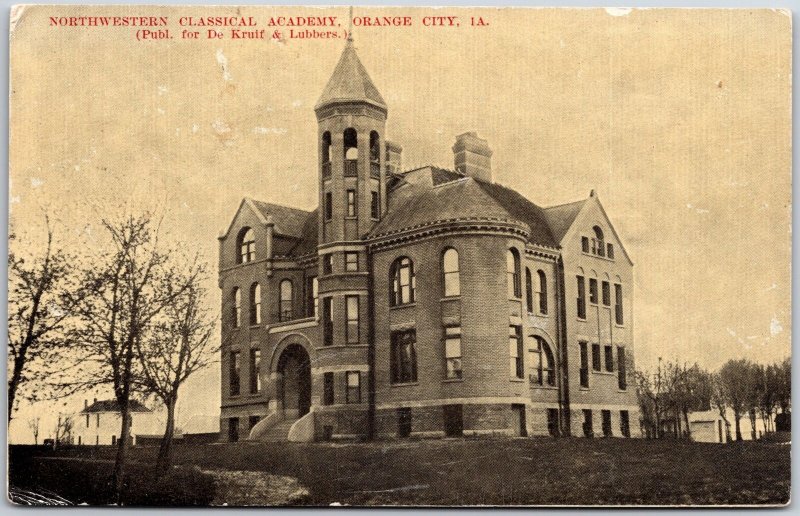 Northwestern Classical Academy Orange City Iowa IA Campus Building Postcard