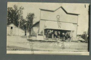 Denham MINNESOTA RPPC 1912 GENERAL STORE nr Moose Lake Sturgeon Lake TINY TOWN