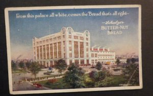 Mint USA Advertisement Postcard Schulzes Butternut Bread Chicago Factory Bakery