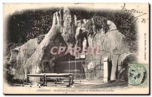 Old Postcard Longuyon Seminary St. Joseph Cave Of Our Lady Of Lourdes