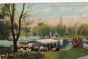 Massachusetts Boston Scene In Public Garden 1908