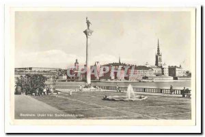 Sweden Stockholm Postcard Modern Utiskt fran Stadshurstradgarden Sweden