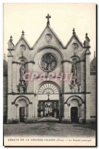 Postcard Abbey of La Grande Trappe Orne Main Portal