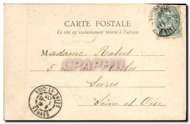 Postcard Old Bridge Caen Calix