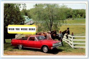 1965 Red CHEVROLET EL CAMINO ~ Horses Original Car Auto Advertising 5½x8¾