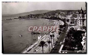 Old Postcard Cannes Croisette and the Beach