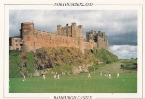 Cricket Match at Northumberland Castle Postcard