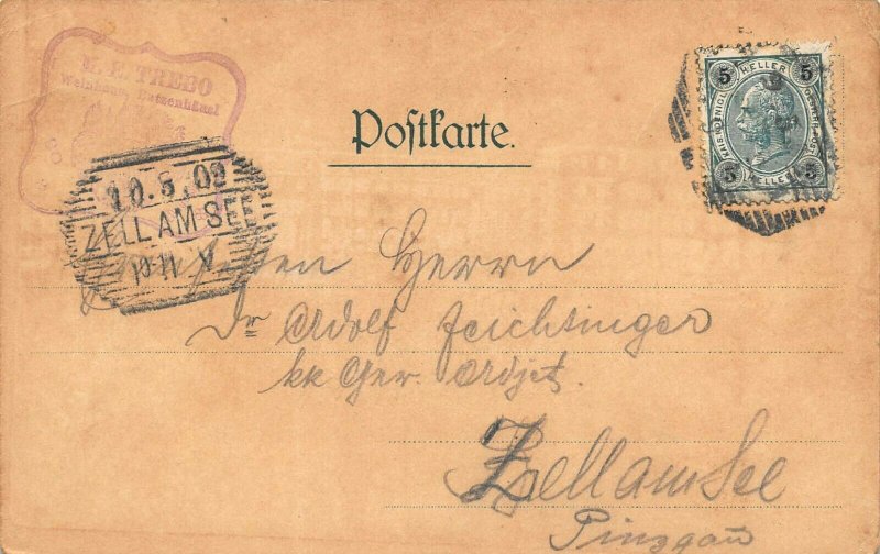 (TIROL) DAS BATZENHAUSL in BOZEN ITALY 1902 POSTCARD