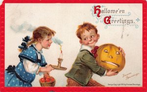 J79/ Halloween Postcard Greetings c1910 Series 120 Frances Brundage 108