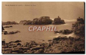 Postcard Old Island Brehat Rocks da Peacock
