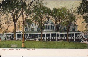 Brookline MA, Country Club, Golf Course, Pre-1907, near Boston, German Litho