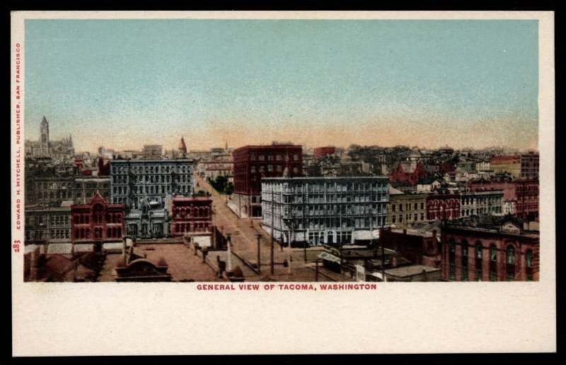 Tacoma Washington General view  Unused Very sharp