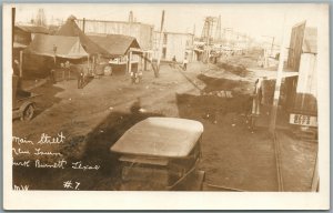BUNK BURNETT TX MAIN STREET ANTIQUE REAL PHOTO POSTCARD RPPC