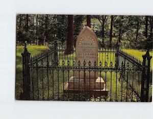 Postcard The Grave Of Nancy Hanks Lincoln Boyhood National Memorial Indiana USA