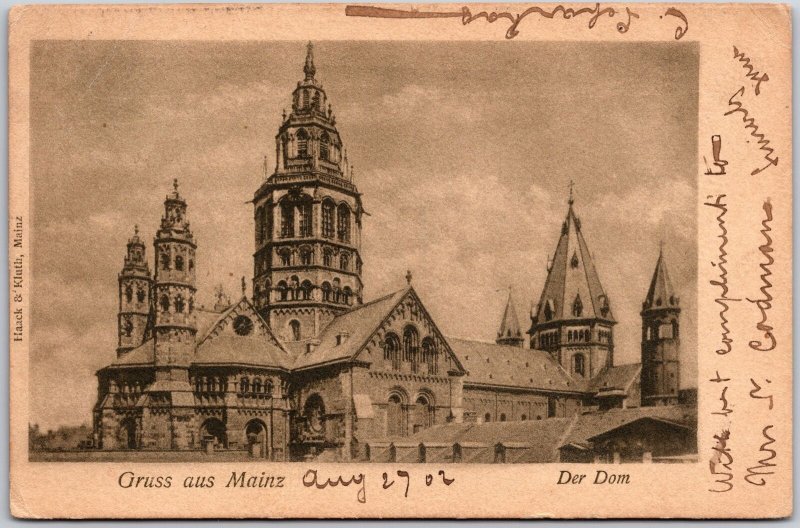 1910's Gruss Aus Mainz Der Dom Germany Posted Postcard