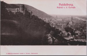 Germany Heidelberg Schloss v.d. Terrasse Vintage Postcard C170