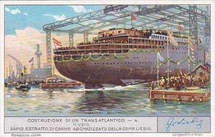 Liebig S1259 Building Transatlantic Liner No 4 Il varo