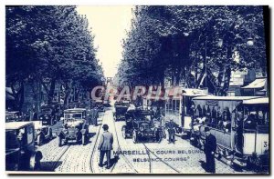 Old Postcard Marseille Tramway Cours Belsunce