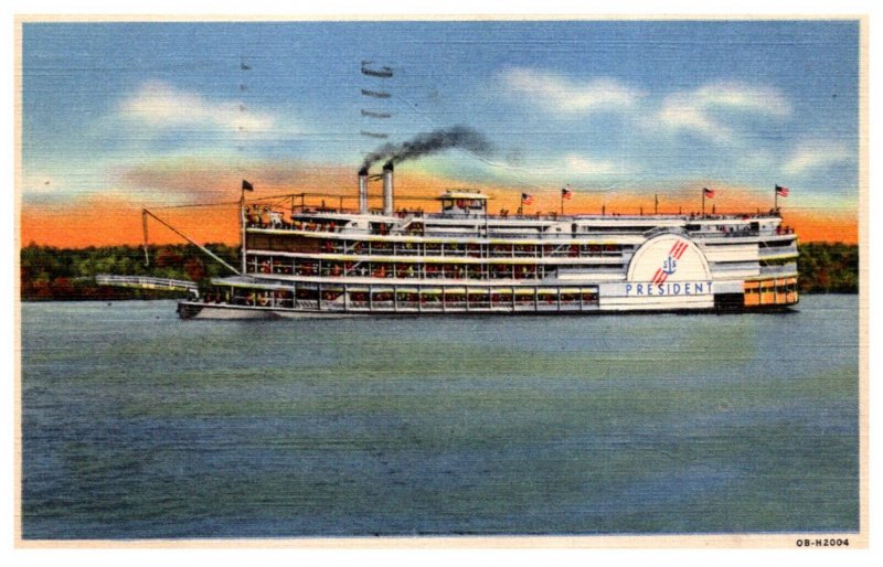 Steamer State of Pennsylvania,S.S. President on the Mississippi , Burlington ...