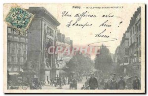 Old Postcard Paris Boulevard Bonne Nouvelle