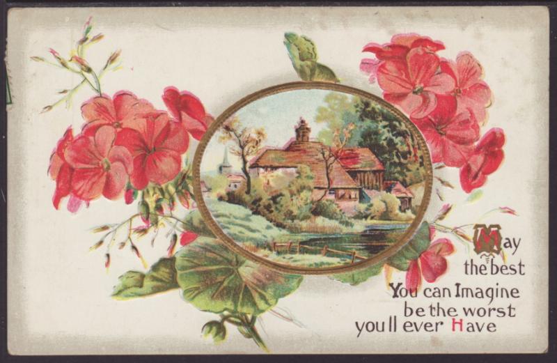 Flowers,Scene Postcard