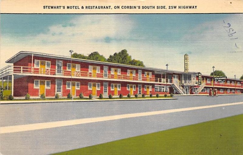 Stewart's Motel and Restaurant On Corbin's South Side, 25W Highway Corbin NJ 