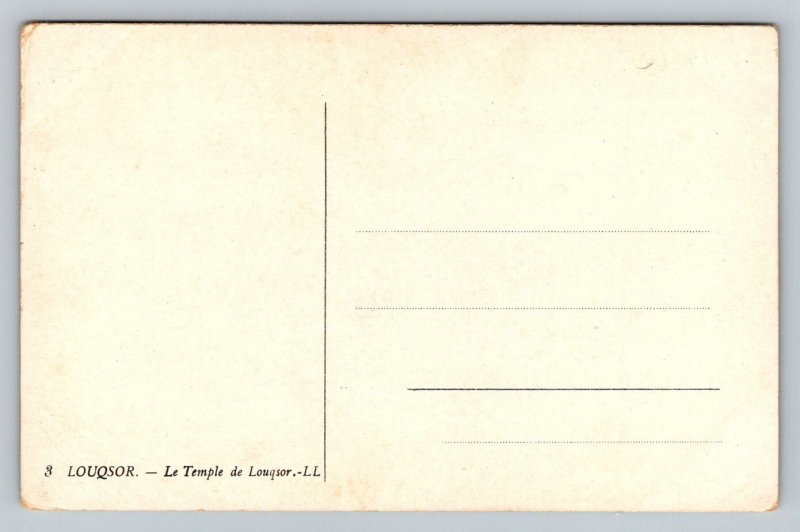 Luxor  Temple of Luxor  Egypt   Postcard