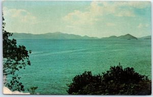 Postcard - A view of St. Thomas from Cruz Bay, St. John - Virgin Islands