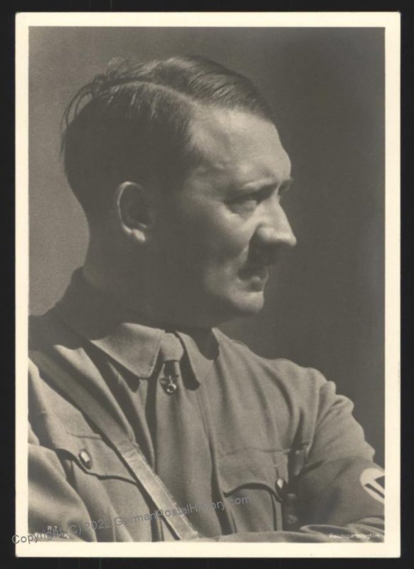 3rd Reich Germany Hitler Portrait RPPC UNUSED 108777